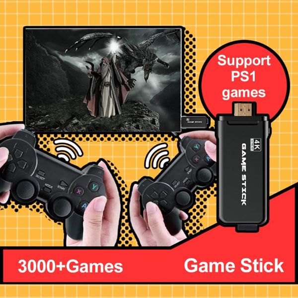 

game stick rocker two 2.4g wireless handle tv suitable for ps1 simulator dual core corex-a7 ddr 256m & noflash 16m portable players
