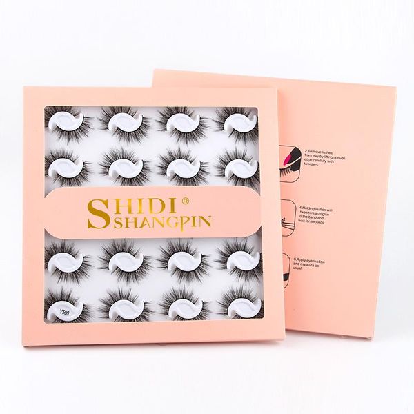 

false eyelashes 20 pairs 3d mink lashes fluffy soft dramatic volume eyelash extension makeup