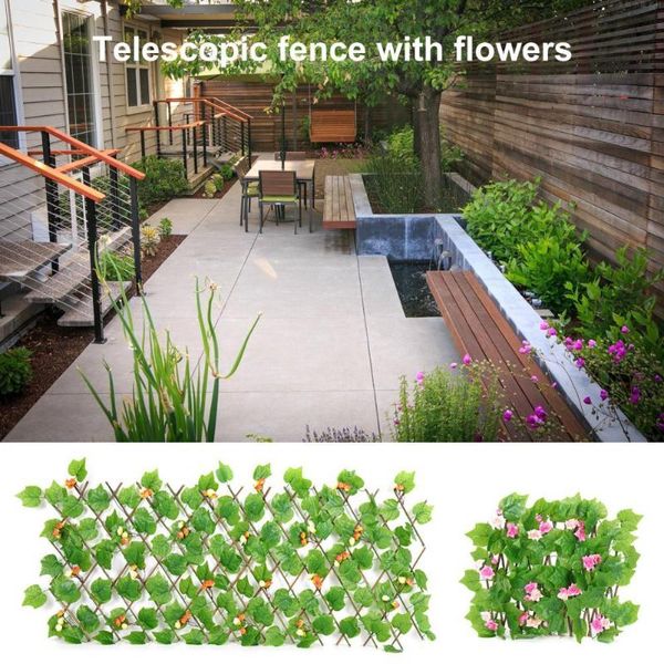 

fencing, trellis & gates realistic artificial plant fence exquisite plastic handmade fine texture fake leaves fencing for garden