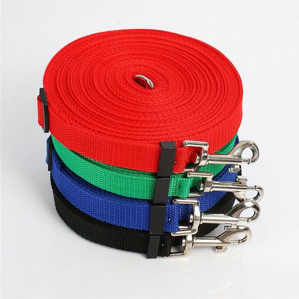 

dog collars & leashes pet leash nylon made 5 colors alternative outdoor walking training cats dogs harness collar dl701