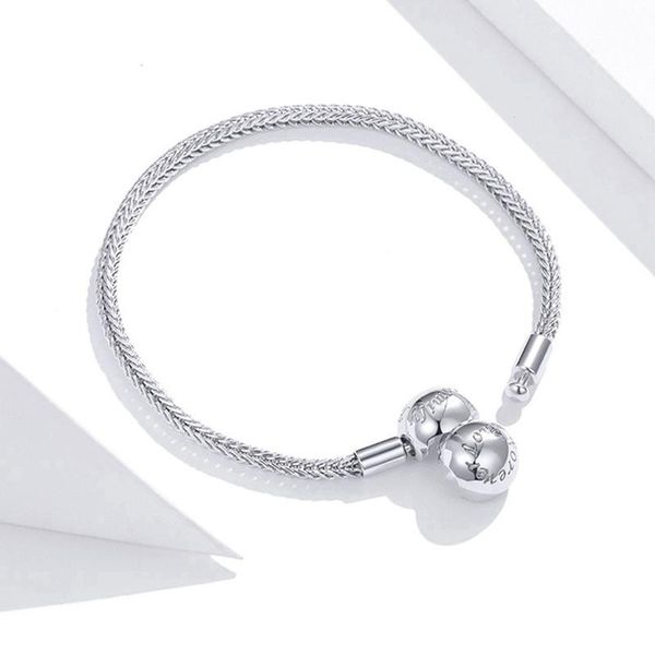 

charm bracelets sterling silver love forever snake chain women jewelry, Golden;silver