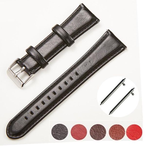 

watch bands watchbands genuine leather quick release watchband stainless steel buckle clasp band strap 18 20 22 24mm + tool, Black;brown