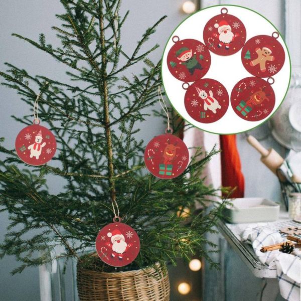 

other garden supplies 10pcs xmas decorative label wooden tag christmas elements gift pendant ornament