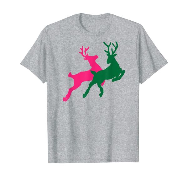 

plaid deer santa and hunting deer family matching pajama t-shirt, White;black