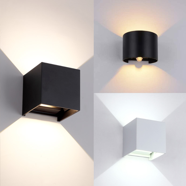 

led wall light outdoor waterproof ip65 porch garden lamp aluminium motion sensor bedroom bedside decoration lighting