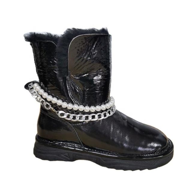 

boots arrival fashion waterproof women shoes for sale sheepskin winter ankle, Black