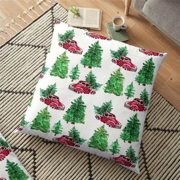 

cushion/decorative pillow merry christmas cushion cover classic red truck tree printed 45*45cm pillowcase gifts xmas decorative for home