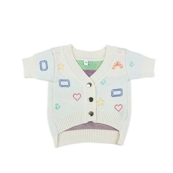 

summer fashion dog clothes cat vests sweater luxurys designers letter pet supply clothing for puppy cotton knitting shirts d2203112z