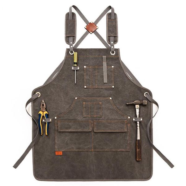 

selling custom design cross back adjustable tool butcher work aprons kithen tools for blacksmith apron to men