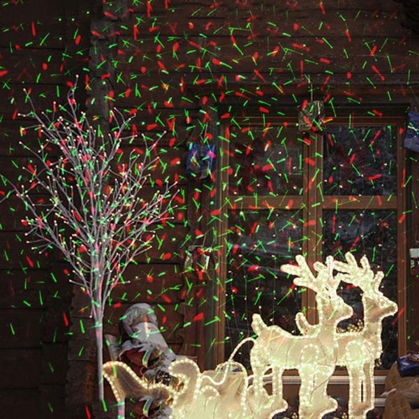 

green red moving star christmas laser light projector outdoor garden shower tree villa house holiday lawn lamps