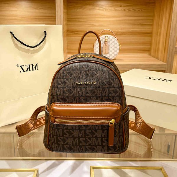 

backpack women's 2021 autumn and winter schoolbag fashion travel leather small backpack brand