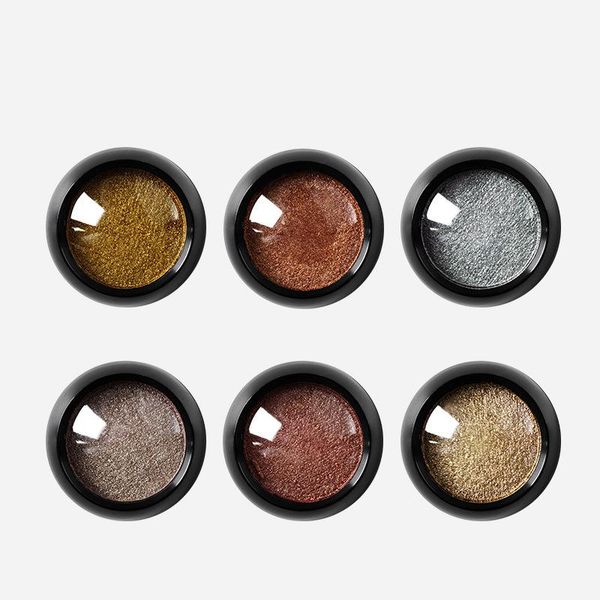 

1box gray gradient shiny nail glitter powder laser sparkly art chrome pigment silver diy decoration, Silver;gold