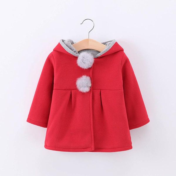 

down coat girls' hooded jacket outerwear spring autumn winter style small and medium-sized children's ears trendy, Blue;gray