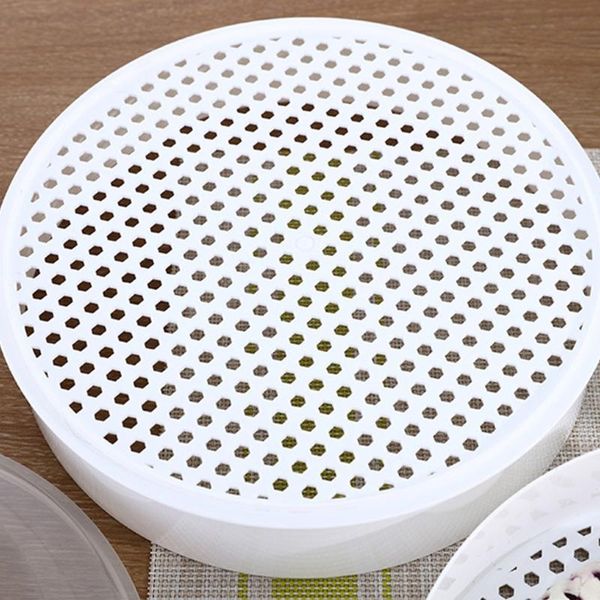 

round single/double tier steamer box with lid for microwave oven kitchen veggies fish cookware environmental storage bottles & jars
