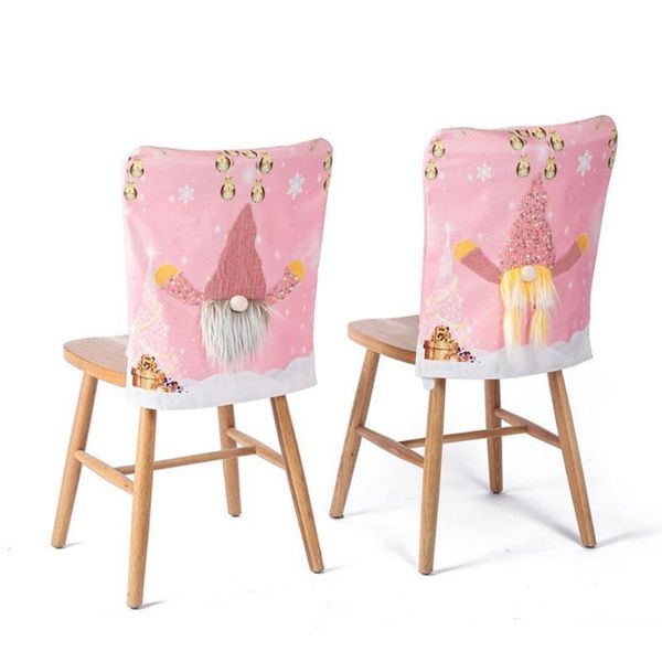 

chair covers product christmas decoration cover pink illuminated home table kitchen