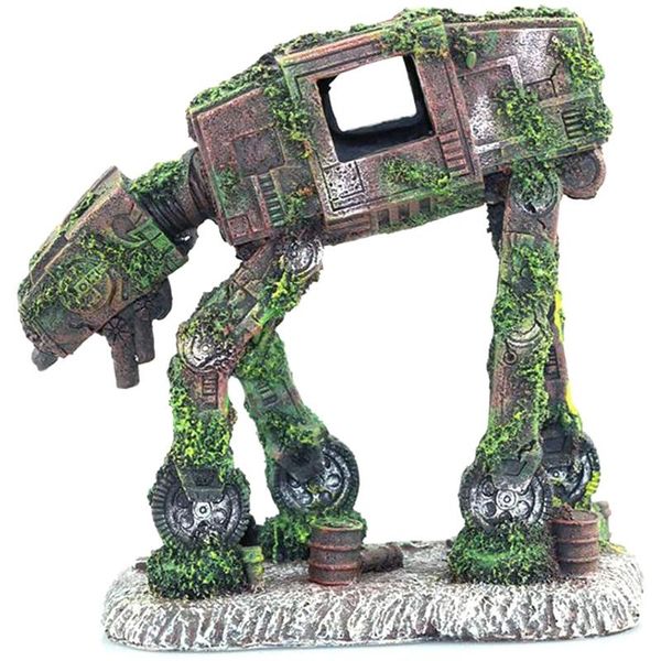 

aquarium decoration fish tank landscaping robot dog shape resin 14x15x8.5cm decorations