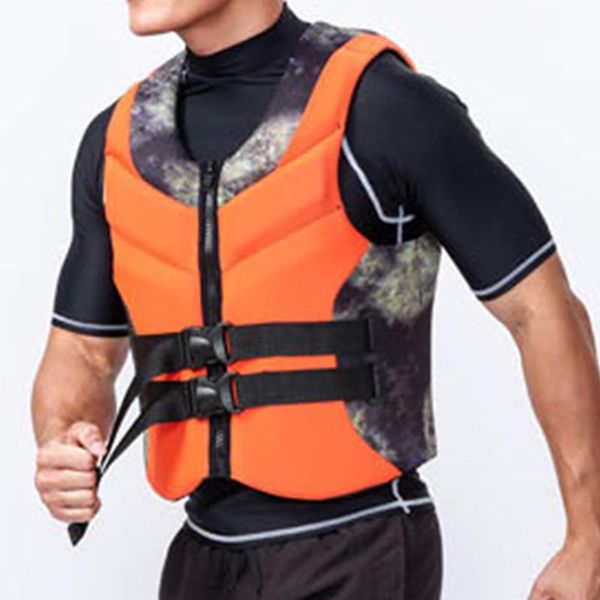 

men's vests life vest men women jacket lifejacket fishing surfing drifting swimming floating clothing outdoor coat, Black;white