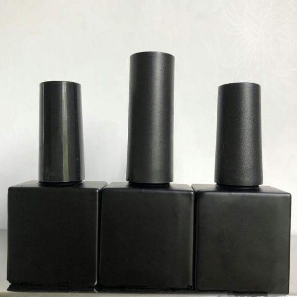 

storage bottles & jars 10/20/30pcs 10ml empty nail polish bottle cosmetic containers glass with brush matte black a lid
