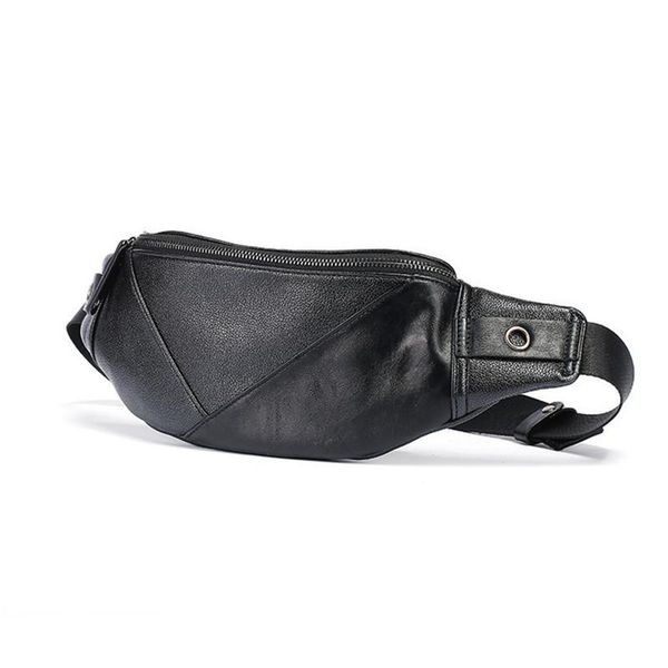 

waist bag trends casual outdoor sport chest simple fashion pu leather for men bags