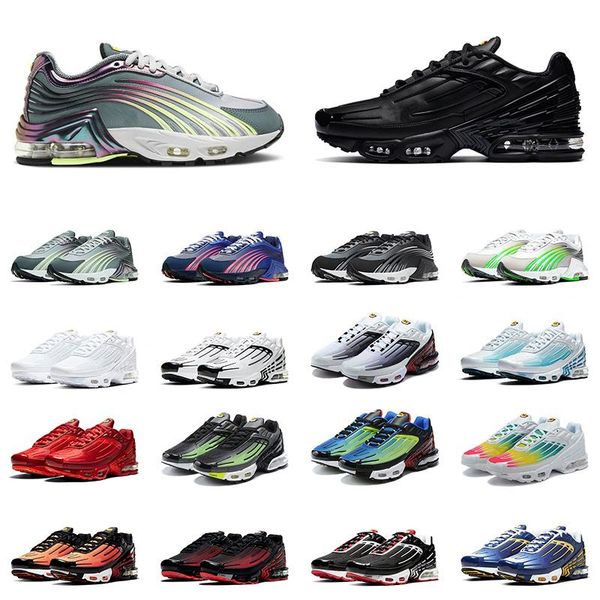 

2021 arrival triple black tn 3 plus 2 tuend running shoes mens women deep royal blue green red tns trainers sneakers