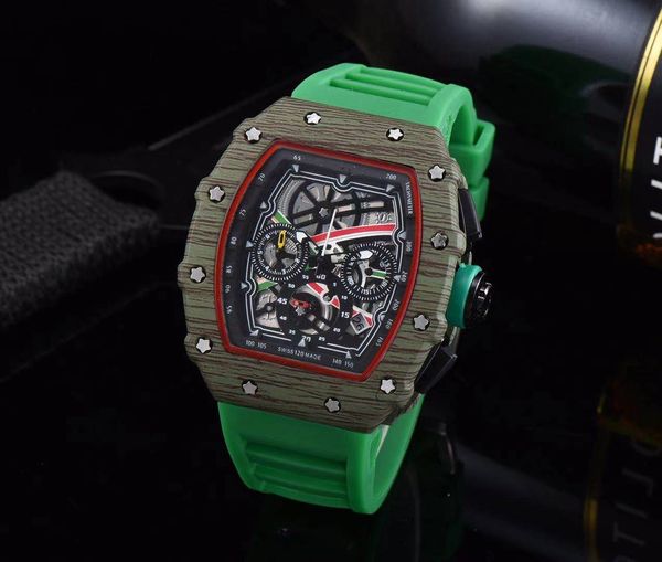 

2021 watch business casual men 6-pin movement, Slivery;brown