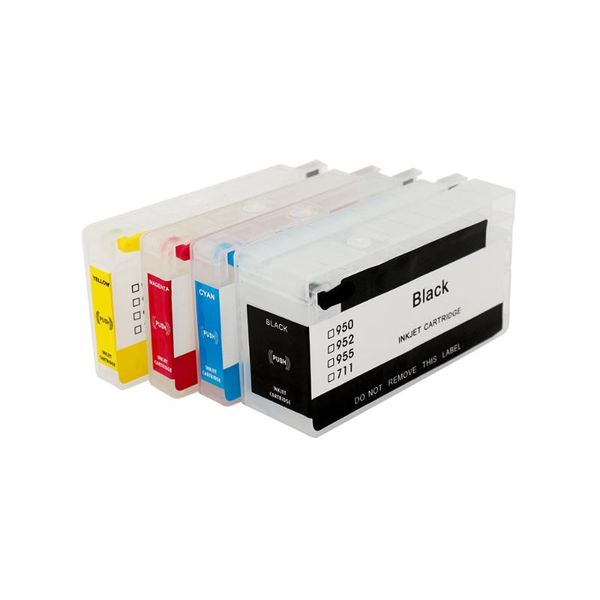 

for 711 4 colors refillable ink cartridge with arc chips refill designjet t520 t120 printers cartridges