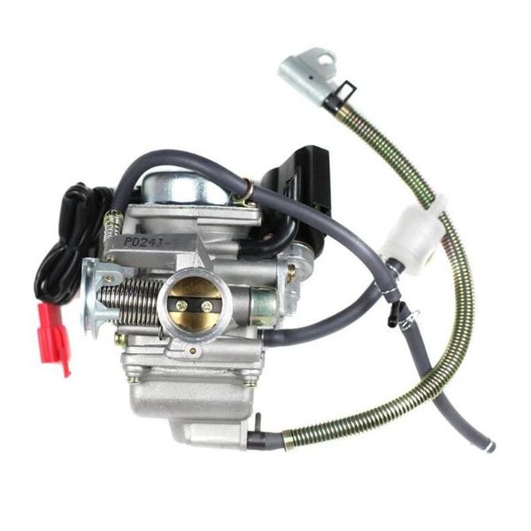 

size 24mm pd24j cvk carburetor carb with electric choke gy6 125cc 150cc scooter moped buggy152qmi 157qmj atv go kart engine motorcycle fuel