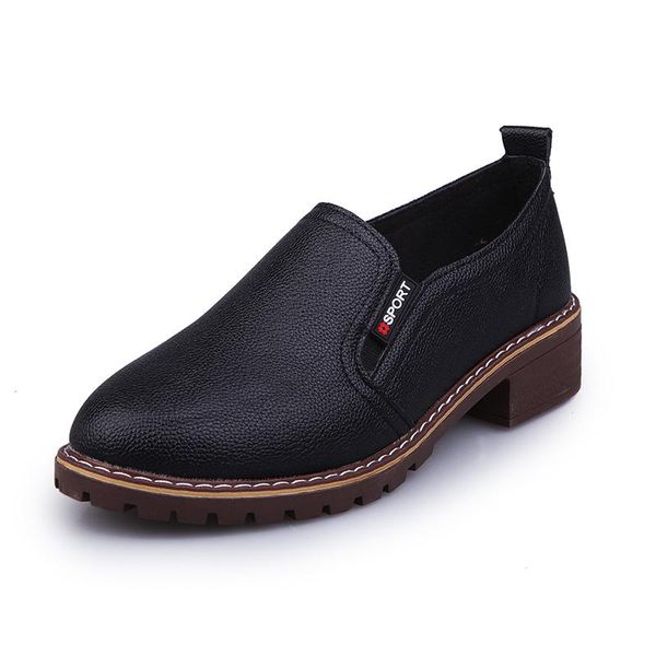 

dress shoes latest spring autumn woman british style women casual pantshoes platform pumps plus big size 35-42, Black