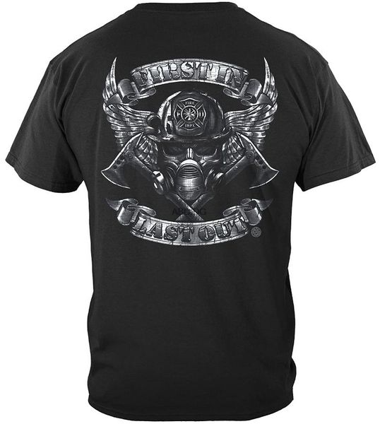 

men's t-shirts firefighter t shirt red script foil ff2146, White;black