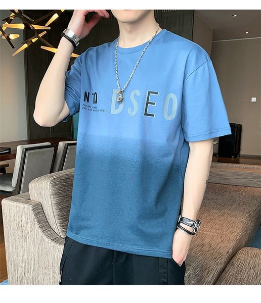 

688.men's t-shirts spring summer cotton fake two-piece fashion casual o-neck men streetwear korean loose long-sleeved tshirthip-hop pul, White;black