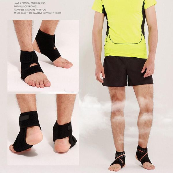 

bandage compression sports protector basketball soccer ankle breathable support brace guard als88, Blue;black