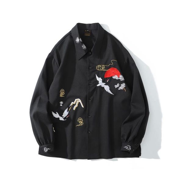 

men's casual shirts rk435 fashion 2021 runway luxury european design party style clothing, White;black