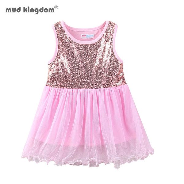 

mudkingdom little girls dresses sequins pageant party kids chiffon princess summer dress 210615, Red;yellow