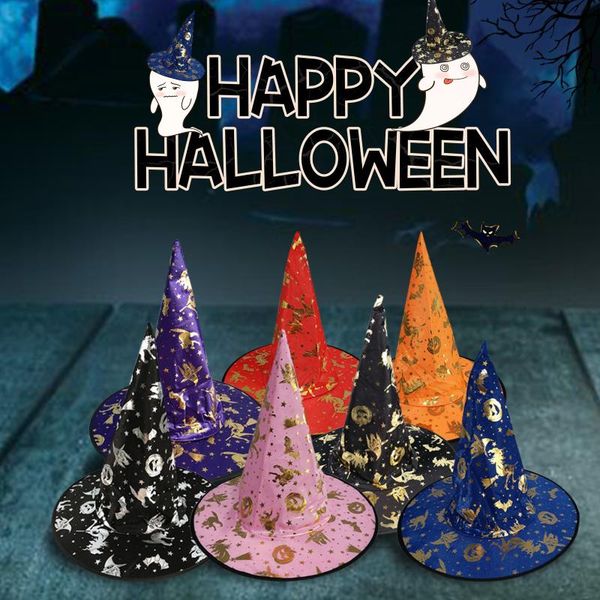 

party hats women's halloween hat supplies bronzing makeup ball dress up magic cosplay costume accessories fancy