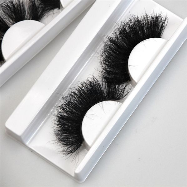 25mm 3D Vizon Lashes Patlama Tarzı Curl Hacmi Kabarık Yanlış Kirpik El Yapımı Kalın Yumuşak Lash Faux Kirpik