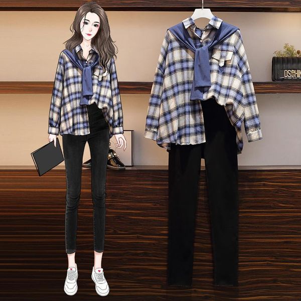 

women's spring jacket pant suits two piece set women female clothing 2 sets womens outfits pcs pants, White