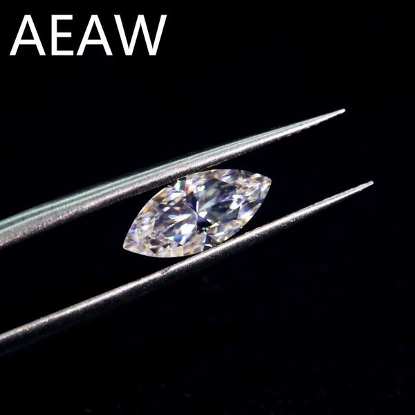 

loose gemstones stone 1ct carat 5x10mm marquise cut ef color similar to charles colvard moissanite excellent grade test positive, Black
