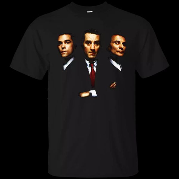 

goodfellas, t-shirt, robert deniro, scorsese, joe peschi, gangster, movie, White;black