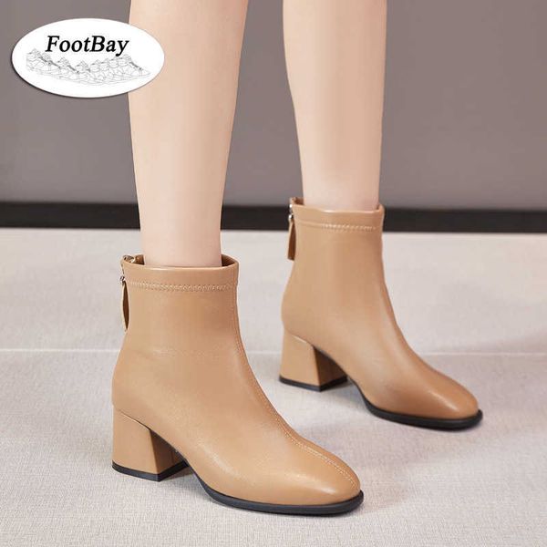 

fashion luxury women autumn boots natural leather size 11 beige leather plush warm winter ankle boots big size shoes 2021 y1018, Black