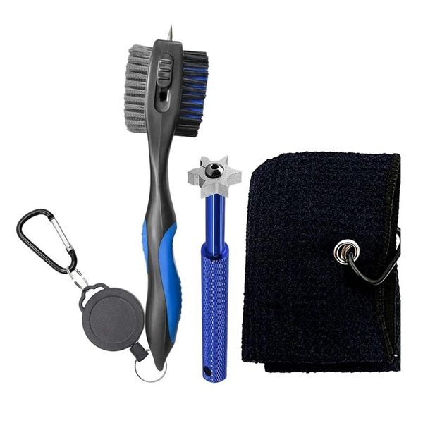 

golf training aids club cleaner set,golf brush,6 heads groove sharpener,golf towel cleaning kit