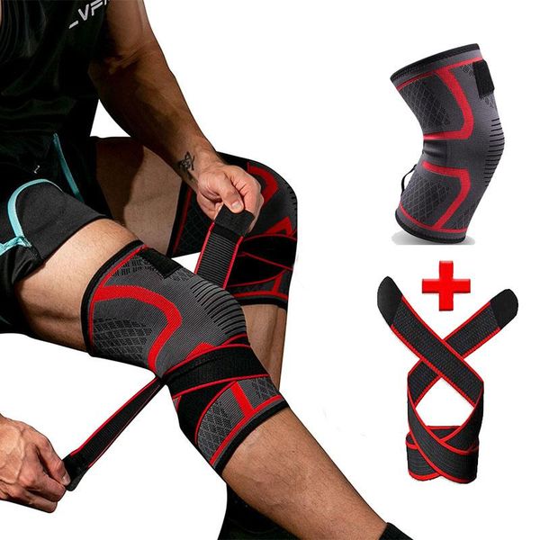 

compression bandage knee brace support elastic silicone fitness gym sports bodybuilding volleyball spring pads sleeve elbow, Black;gray