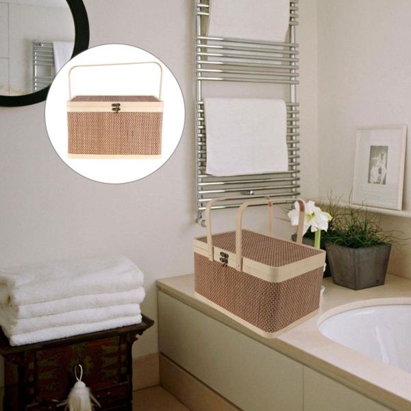 

storage baskets home bamboo woven basket fruit candy dry flower hand gift
