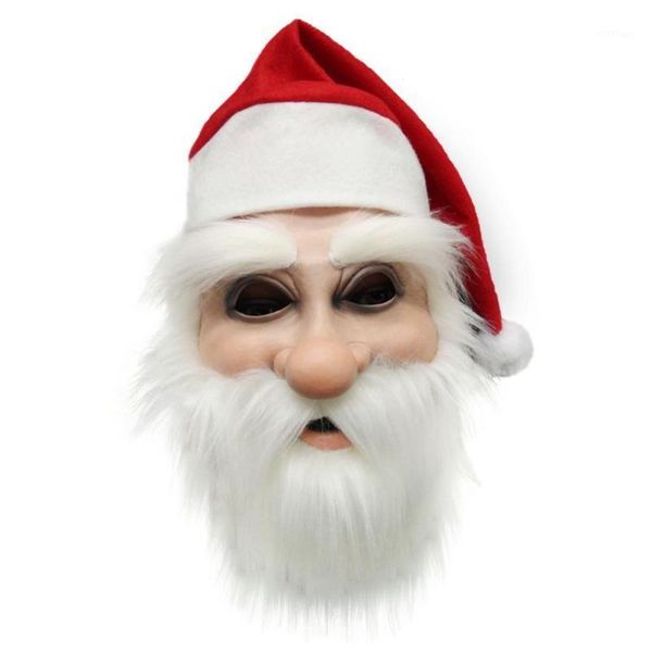 

christmas decorations costume latex universal santa claus dress up hat