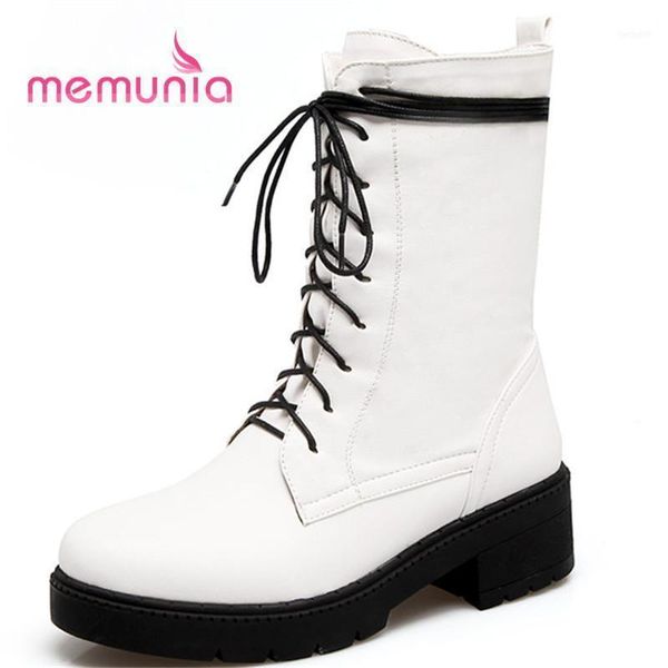 

boots memunia arrive ankle 2021 elegant cross tied fashion comfortable short plush winter big size 33-4311, Black