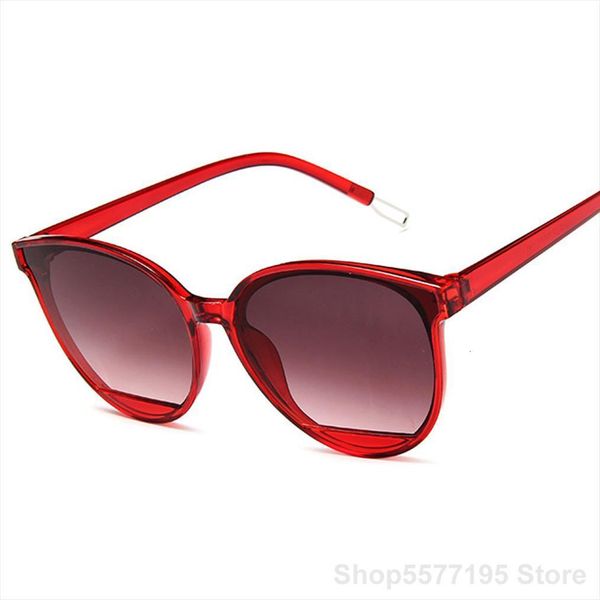 

classic oval red women sunglasses female vintage plastic brand designer cat eye sun glasses uv400 fashion, White;black