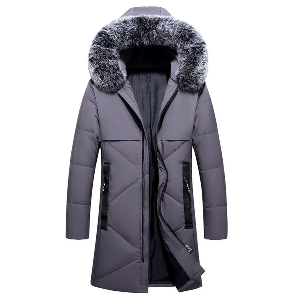 

2021 down jacket men's medium length large youth new style to overcome the trend of thickened winter coat, Black
