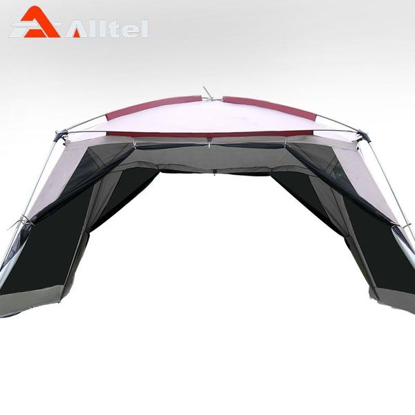 

3colors mosquito net single layer mesh pergola outdoor sun-shading tent/4corners garden arbor/multiplayer leisure party camping tents and sh