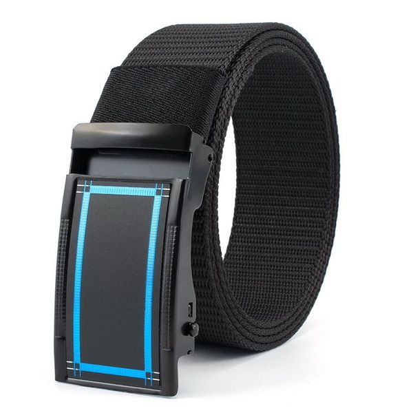 

belts fashion mens metal alloy slide buckle nylon quick drying release cowboy jeans accessories 3.8cm outdoor waist strap cinto, Black;brown