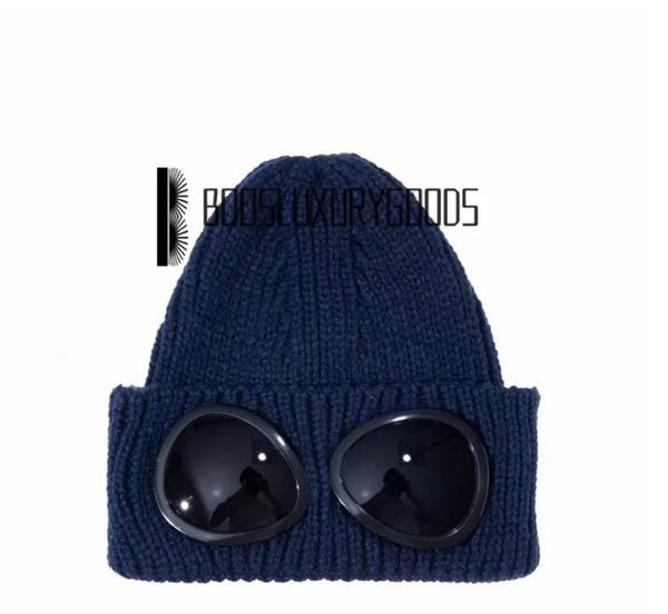 

Company Hat Two Lens Cp Windbreak Hood Beanies Outdoor Cotton Knitted Men Mask Casual Male Skull Caps Hats Bl, Free