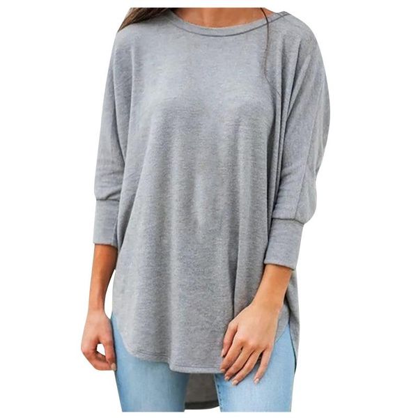 

women's hoodies & sweatshirts 2021 women autumn plus size irregular hoodie fashion casual solid color long sleeve sweatshirt pullover, Black